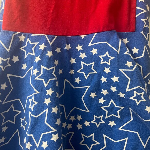 Princess Awesome Girls Dress Size 8 Blue Stars Red “I Will Vote” USA Patriotic - Picture 2 of 8